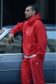 Polera The Go-To Oversized Hoodie Brand Dna Hombre Heated Red/Classic White
