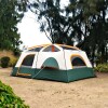 Carpa Estructural Reforzada con Avance 6 - 8 Personas Verde