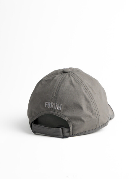 Gorro Dry Fit con Visera Gris Oscuro