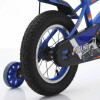 Bicicleta Rodado 12 Con Banderita, Rueditas Y Casco AZUL