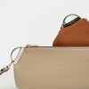 Porta cosmeticos Katy en cuero graneado Taupe