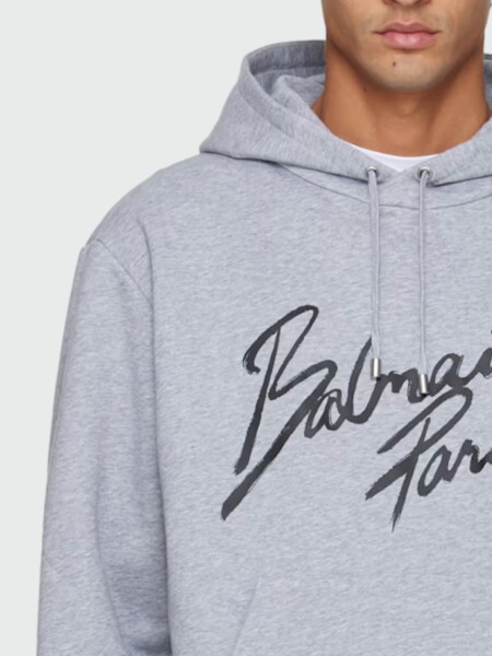 BALMAIN - Buzo con Capucha y estampado Alta Automática