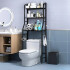 Estantes Armario Mueble Organizador Baño Inodoro Metal Acero Imback Color Negro Estantes Armario Mueble Organizador Baño Inodoro Metal Acero Imback Color Negro