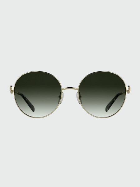 LONGCHAMP - Lentes de Sol Dorado/ Kaki Degradado Alta Automática