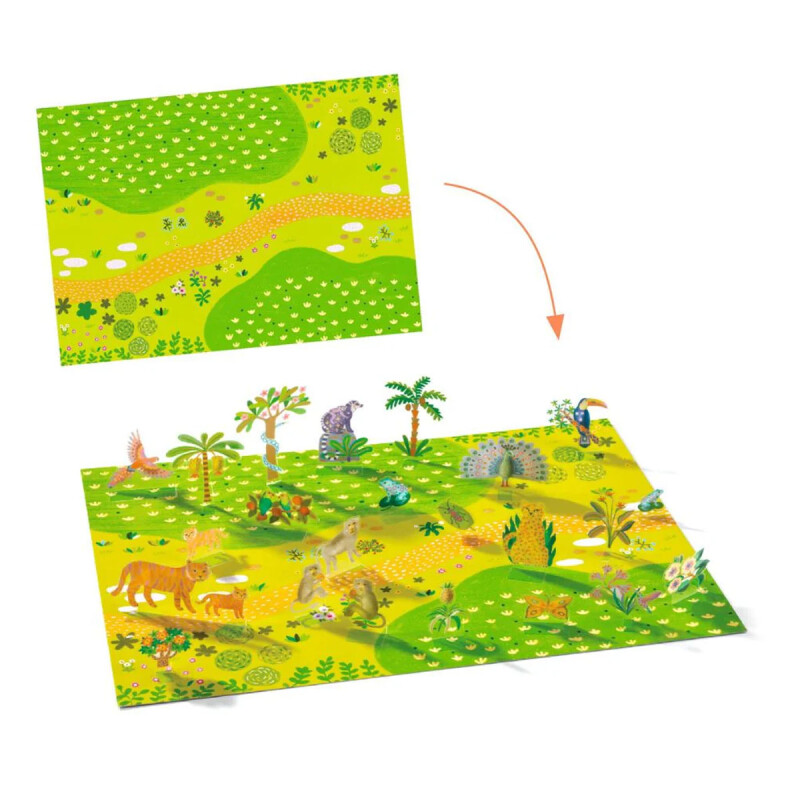 Stickers Escenas 3D con pegatinas de Djeco Stickers Escenas 3D con pegatinas de Djeco