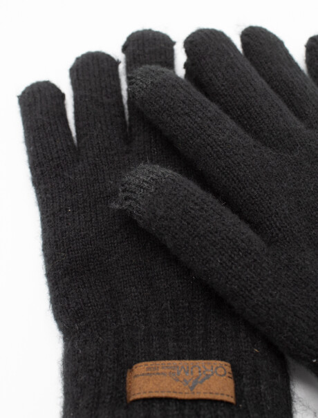 Guantes Tejidos Negro