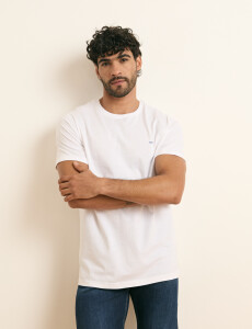 520658 T-SHIRT HARRINGTON LABEL Blanco