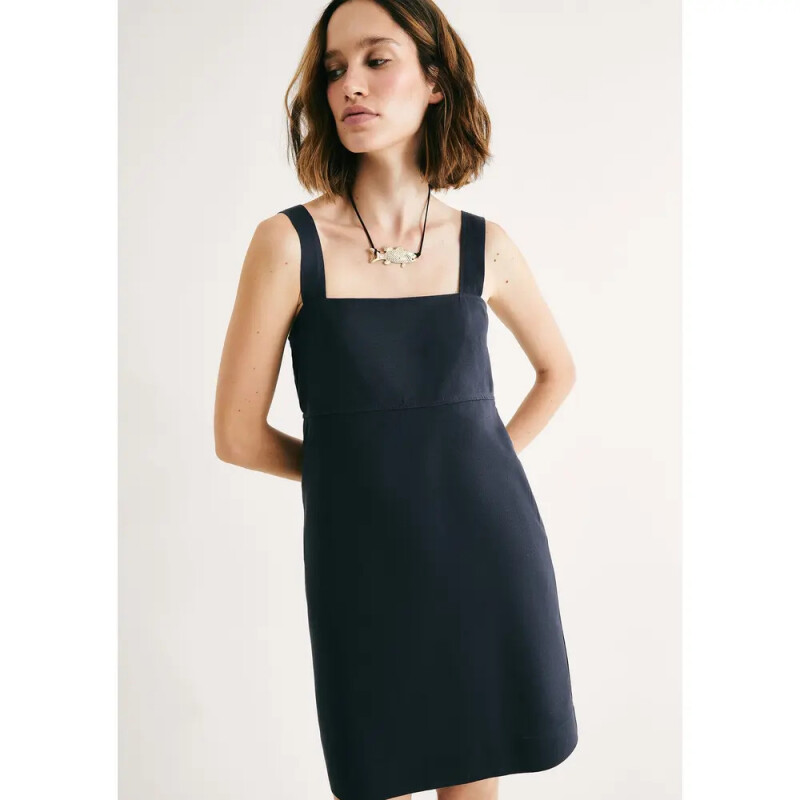 VESTIDO FEM AZUL MARINHO