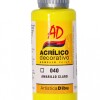 PINTURA ACRILICA ARTISTICA DIBU 60 ML. DIFERENTES COLORES AMARILLO CLARO 040