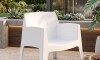 Silla Sillón de Exterior Master Blanco Mate