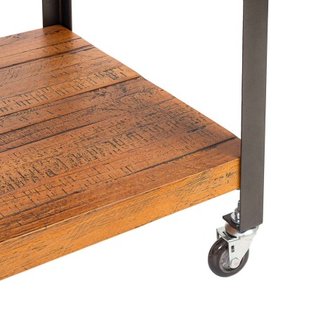 RACK PARA TV MADERA-Y-METAL MARRON YORK CASTAÑO