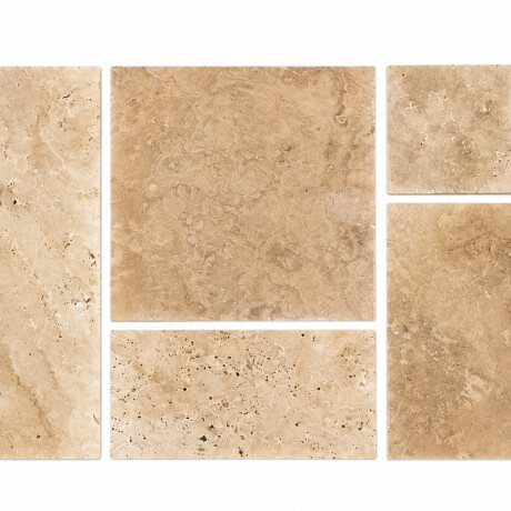 Revestimiento de Piedra Natural Travertino Light Ivory Kit Patron Frances Revestimiento de Piedra Natural Travertino Light Ivory Kit Patron Frances