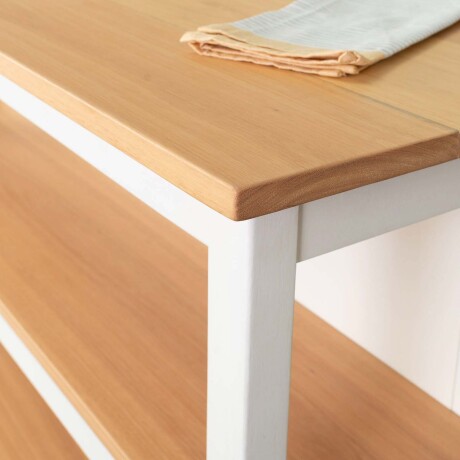 ISLA 120 CM MADERA BLANCO RAGUSA