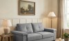 Sillón 2 Cuerpos en tela de Lino - Palazio Gris