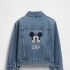 V-DIS EMB DNM JKT MEDIUM WASH