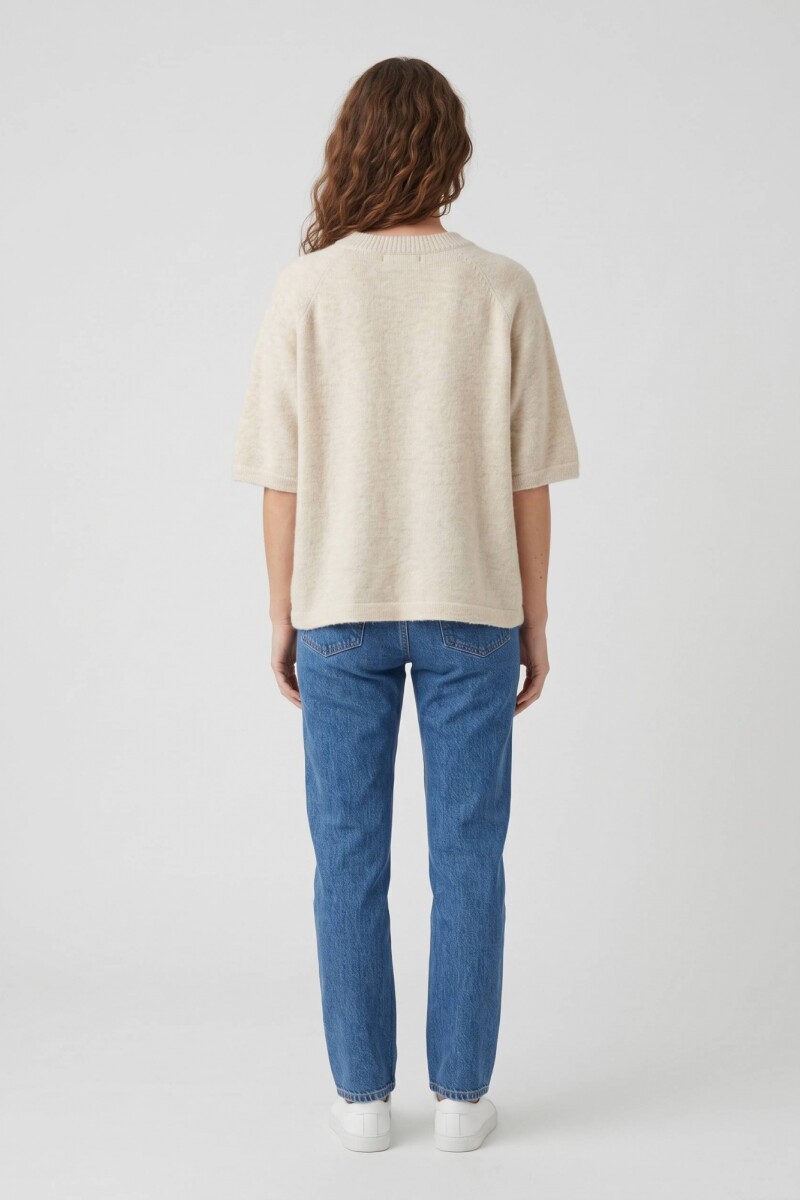 Sweater ancho manga media BEIGE
