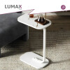 Mesa auxiliar Lumax de arrime MDF símil mármol para living Mesa auxiliar Lumax de arrime MDF símil mármol para living