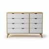 Cómoda 8 Cajones Madera - Linea Dublin Blanco