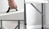 Mesa Plegable altura ajustable 120 cm Blanco Mesa Plegable altura ajustable 120 cm Blanco