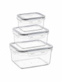 FRASCO HERMETICO SET X3 TRANSPARENTE