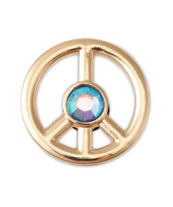 Jibbitz™ Charm Gold Peace Multicolor