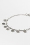 Pulsera dije cora acero plateado