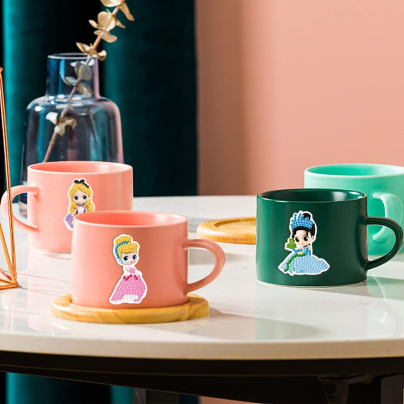 Set Creativo de Stickers Diamantes Princesas