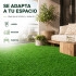 Césped Sintético 30 M2 Pasto Artificial Rollo Decoración Ax® Color Verde