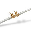 Caravanas Punto de Luz oro- Oro bajo - Zirconia - CA8176 conpiedra
