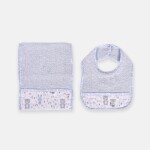 Kit Babero+Toalla Bosque Celeste