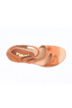 Sandalia Multi Velcro Cuero Combinado Terracota