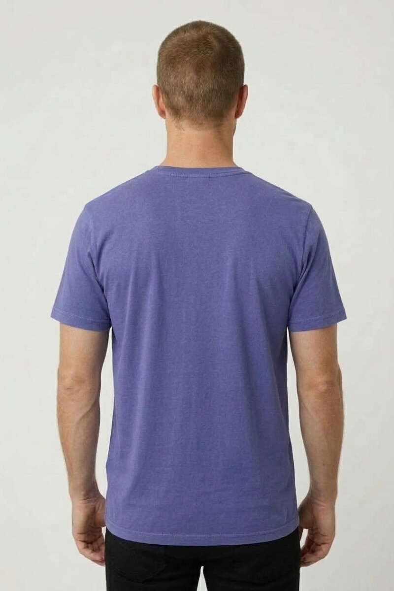 Remera m/c estampada Be There AZUL MARINO