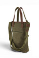 Matera morral de lona Verde