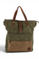 Bolso matera de lona Verde