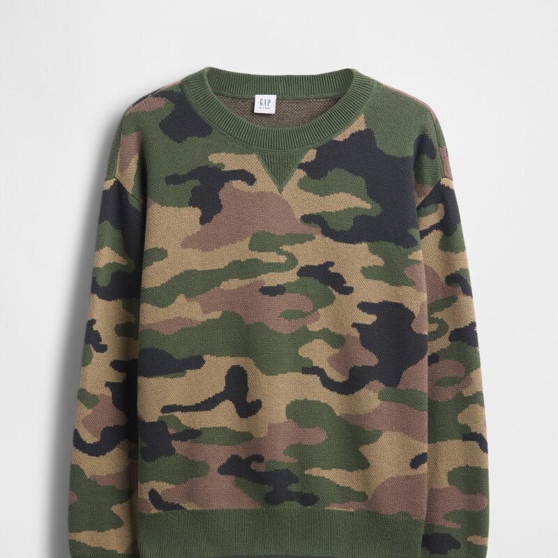 LS COTTON CREW CAMO