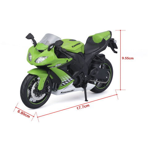 Motocicleta Maisto Kawasaki Ninja ZX-10R Escala 1:12 U