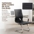 Silla Oficina Escritorio Patas Fijas Respaldo Anatómico Color Negro Plateado
