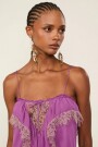 VESTIDO LARGO JABOT Violeta