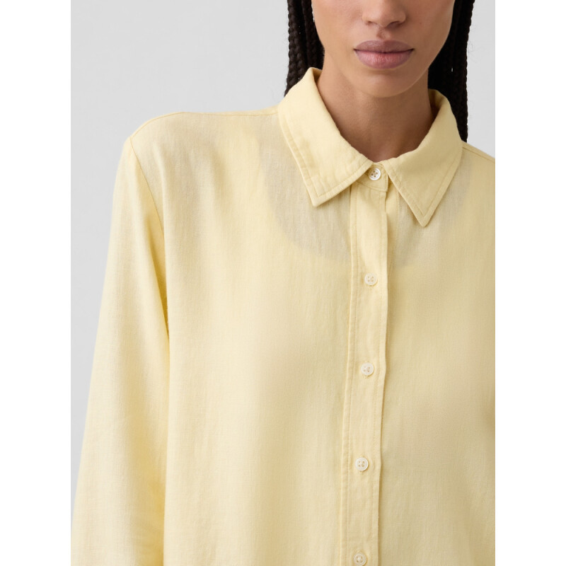 V-LINEN EASY SHIRT MAIZE