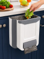 PAPELERA PARA COCINA PLEGABLE GRIS