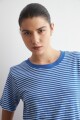 Remera rayada cobalto