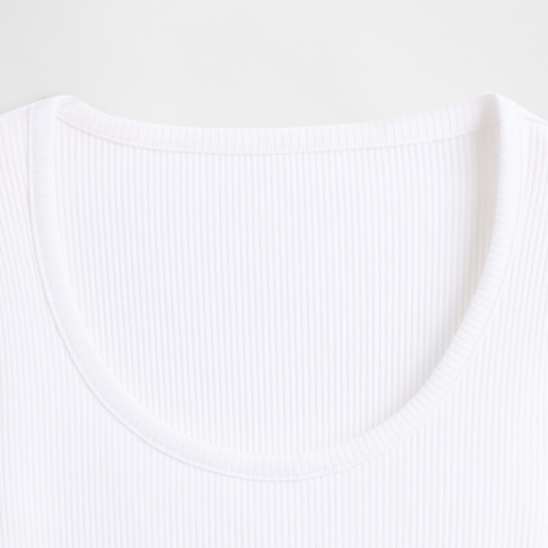 SS MOD RIB 4X2 SCOOP - 23 1/2 FRESH WHITE