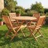 Conjunto 4 Sillas + Mesa Plegables para Patio - Ipanema Conjunto 4 Sillas + Mesa Plegables para Patio - Ipanema