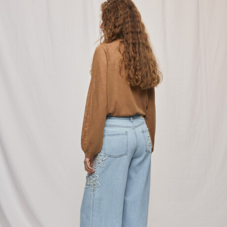 PANTALÓN FLORALA Celeste