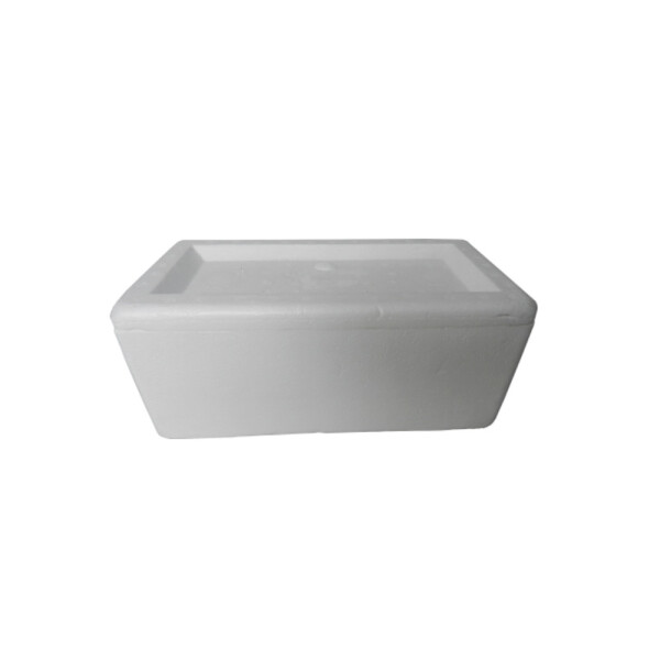ENVASE ESPUMA PRISMATICO 1.5 LTS 24 x 16 x 8 Cm. BLANCO