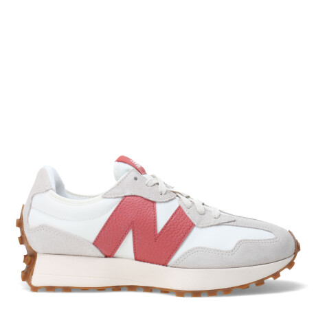 Championes Unisex New Balance 327 Blanco - Gris - Rojo
