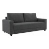 SOFA 3 CUERPOS - TELA PET FRIENDLY GRIS OSCURO SOFA 3 CUERPOS - TELA PET FRIENDLY GRIS OSCURO