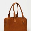 Bolso Capri en cuero gamuza Oxido
