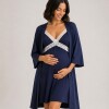 Camisón Maternal Avelina Azul Marino