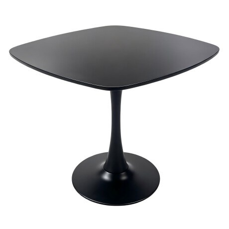 MESA DE COMEDOR MDF NEGRO TULIP CUADRADA